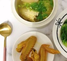 Corn Chicken Stewed with Fish Maw
