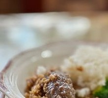 Minced Pork Braised Sea Cucumber