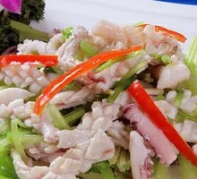 Celery Squid Stir-fry