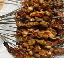 Charcoal-Grilled Pork Rib Skewers
