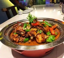 Stir-Fried Chicken in Large Pot