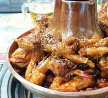 Chicken, Chicken Feet and Shrimp Stir-fry