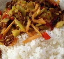 Pickled Chili Pork Rice Bowl
