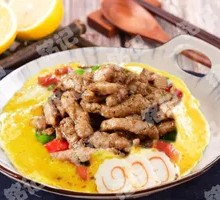 Black Pepper Beef and Egg Rice