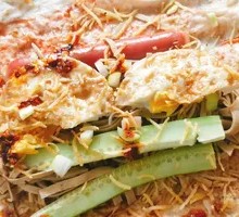 Pan-Fried Egg Ham Tofu Skin Roll