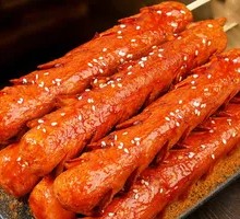 Charcoal-Grilled Large Pork Sausage