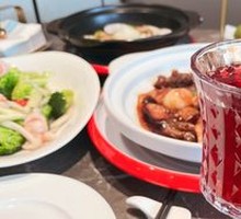 Freshly Brewed Hibiscus Fruit Tea