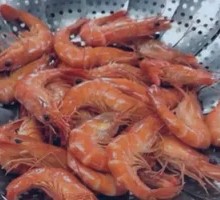 Freshly Caught Large Shrimp