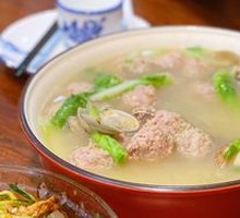 Pork Meatballs with Baby Bok Choy