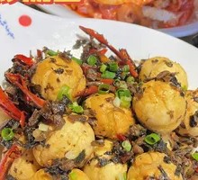 Stir-Fried Glutinous Rice Balls