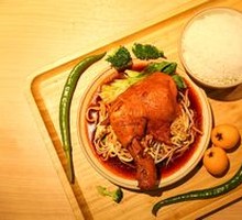 Sizzling Spicy Whole Chicken Leg Rice