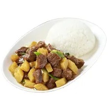 Beef and Potato Rice Bowl