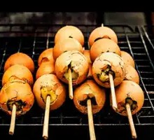 Charcoal-grilled Live Quail Eggs