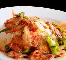 Spicy Pork Stir-fry Rice Bowl