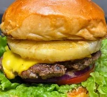 Hawaiian Pineapple Beef Burger