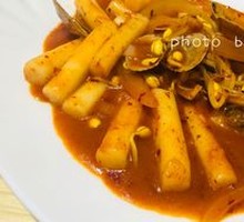 Spicy Sauce Stir-Fried Rice Cake