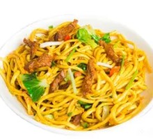 Stir-Fried Noodles with Shredded Meat