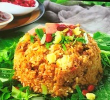 Grilled Sausage Rice Bowl