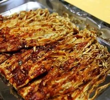 Grilled Enoki Mushrooms