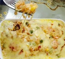 Signature Seafood Cheese Bake Rice