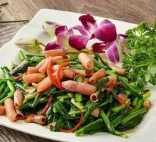 Stir-fried Leek with Sea Cucumber