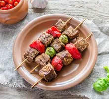 Green Chili Meat Skewers