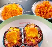 咸蛋黄火腿饭团