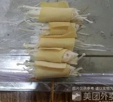 Tofu Rolls with Enoki Mushrooms