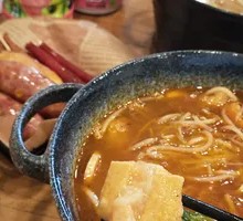 Shrimp Paste Rice Noodles with Tofu Puff and Sweet Side