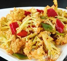 Dry-Fried Organic Cauliflower