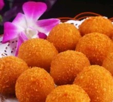 Taro and Sweet Potato Dumplings