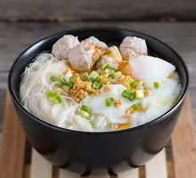 Pork Bone Meatball Soup