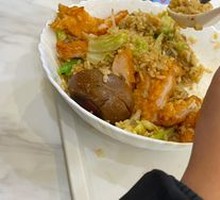 Fried Chicken with Braised Pork Rice