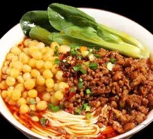 Spicy Broad Noodles with Pea Paste