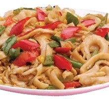 蘑菇炒肉盖面