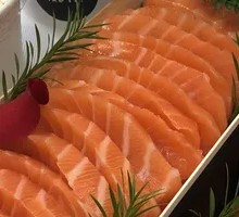 Freshly Sliced Norwegian Salmon