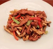 Almond Mushroom Beef Strips