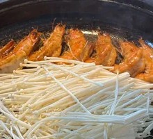 Shrimp with Enoki Mushrooms