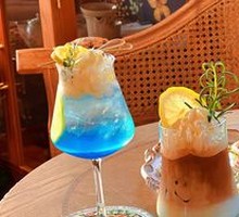 Blue Citrus Milk Coffee