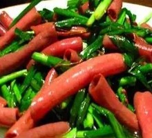 Stir-fried Leek with Sea Cucumber