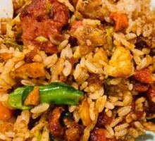 Fried Skewers with Rice