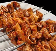 Grilled Pig Heart Intestine