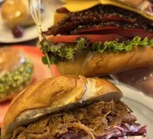 Shredded Pork Bagel Sandwich