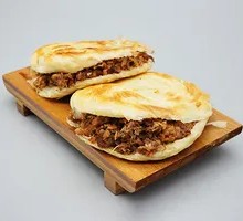 孜然鸡肉肉夹馍