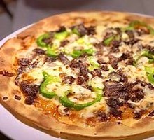 Italian Roast Meat Thin Crust Pizza