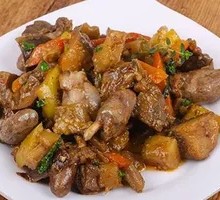 Spicy Stir-Fried Chicken Hearts