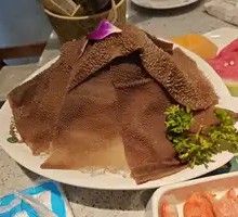 大片黑毛肚