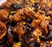 Chicken Stewed with Chanterelles