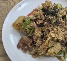 Fried Skewer Rice Bowl