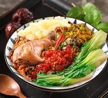 Braised Chicken Leg with Beef Tallow Rice
